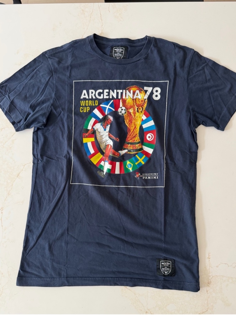 Panini Navy Graphic Argentina 78 World Cup Tee